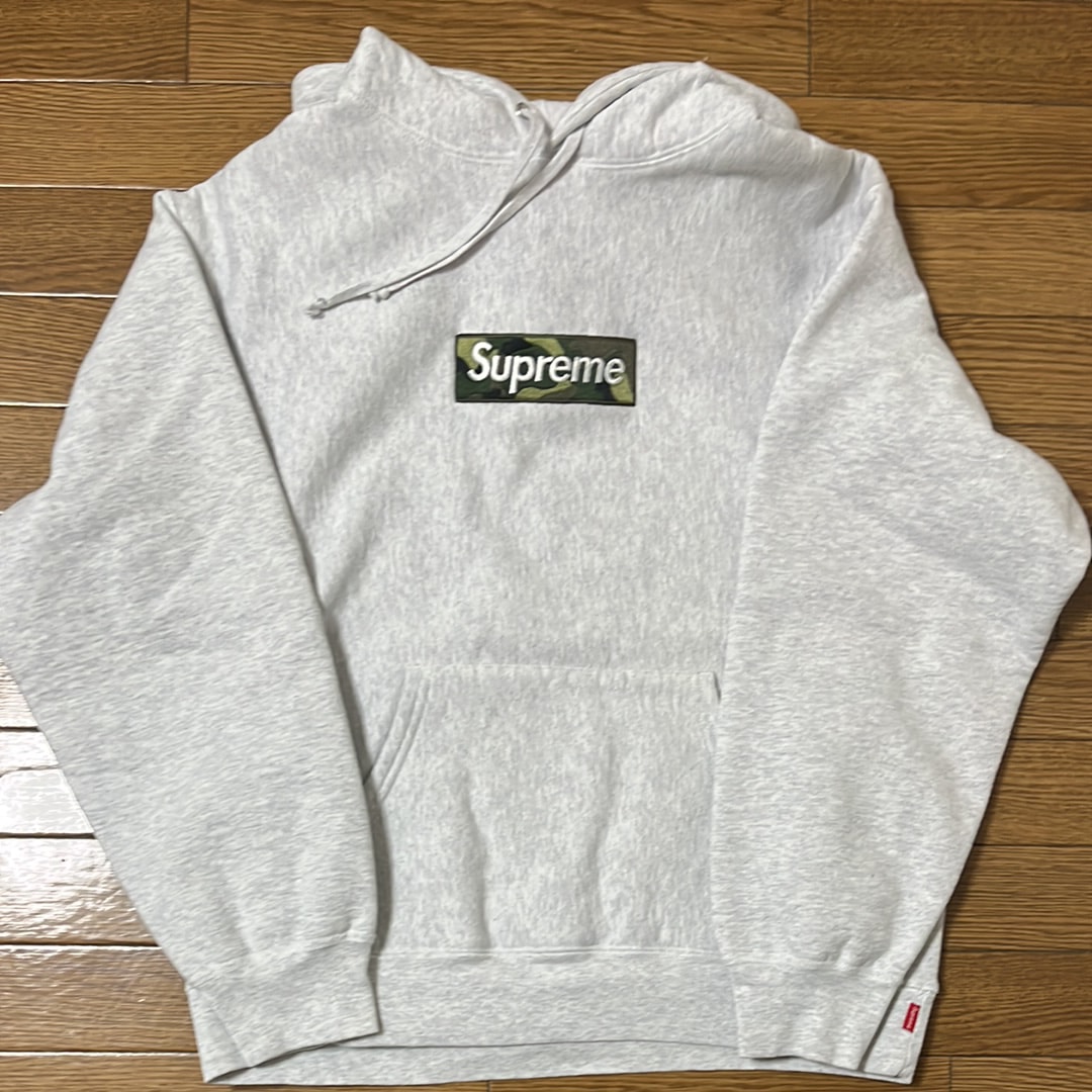 Supreme Box Logo Hooded Sweatshirt "Ash Grey" (23FW)