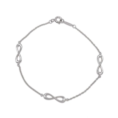 TIFFANY&Co. ティファニー インフィニティ 3P ブレスレット
バングル チェーン 永遠 無限 SV925 シルバー 新品仕上済 ユニセックス
【中古】
