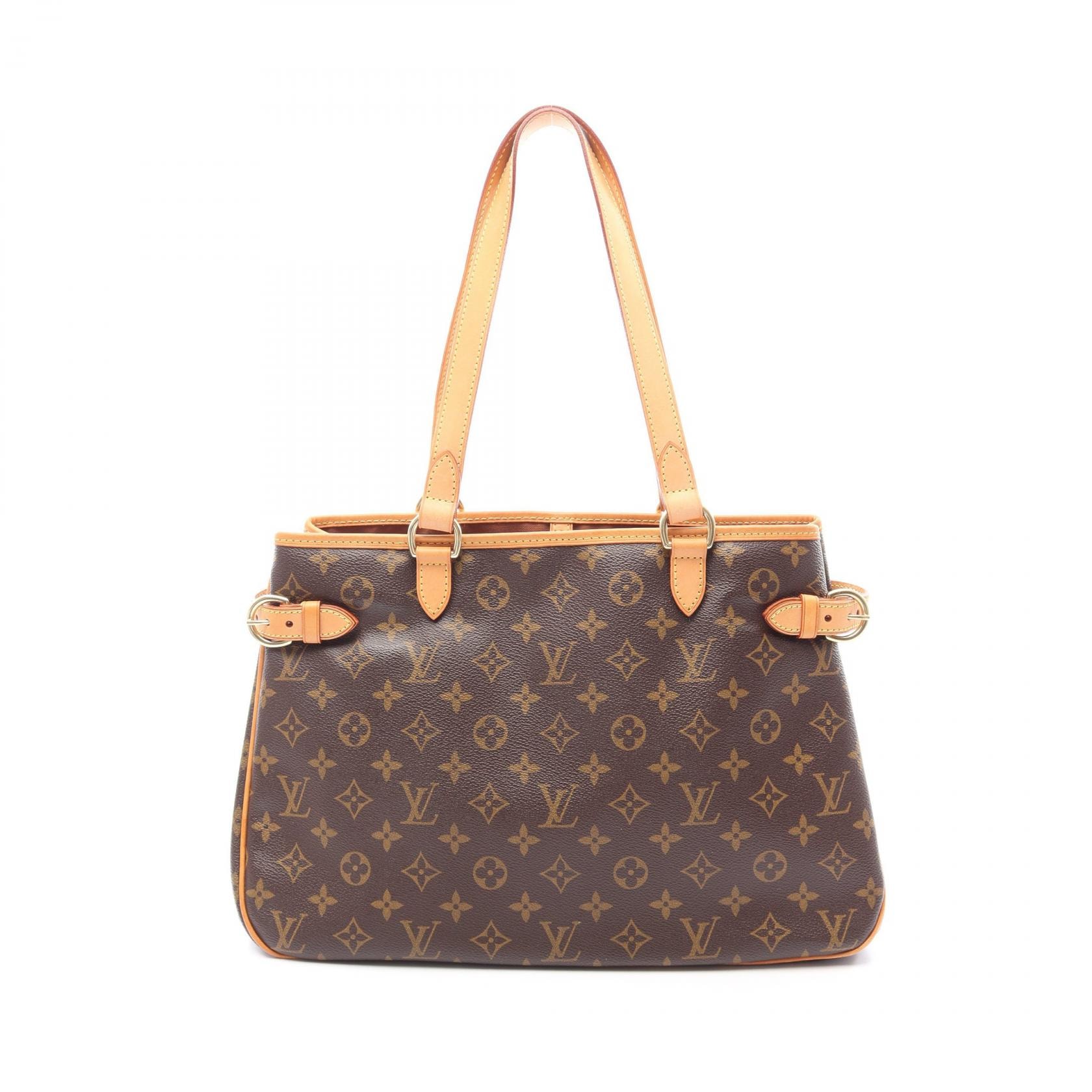 ルイ・ヴィトン LOUIS VUITTON バティニョール オリゾンタル ショルダーバッグ バッグ PVCコーティングキャンバス レザー モノグラム レディース ブラウン系 M51154 【中古】