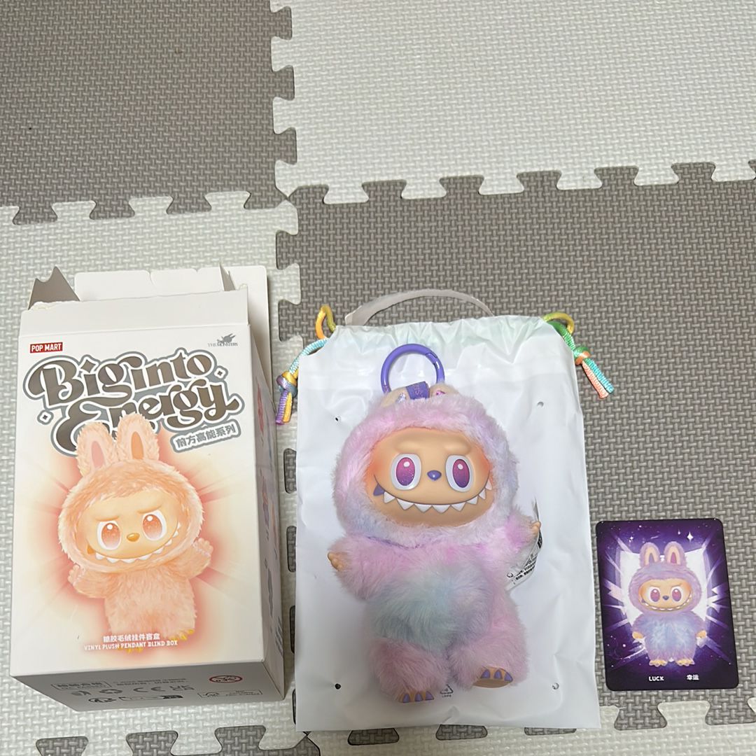 POP MART THE MONSTERS (LABUBU) Big into Energy Series Plush Pendant LUCK