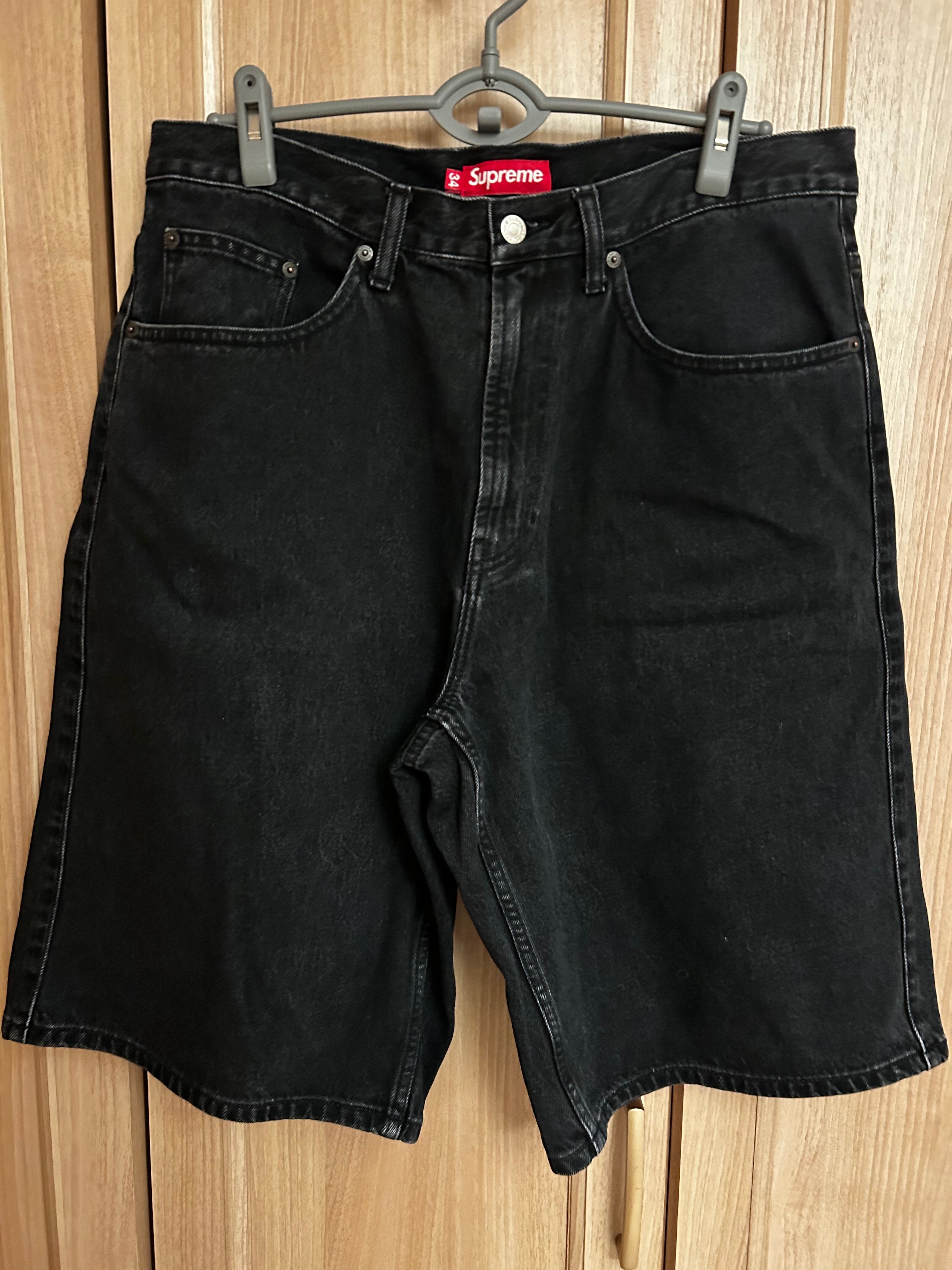 シュプリーム バギー デニム ショート "ブラック" (24SS)