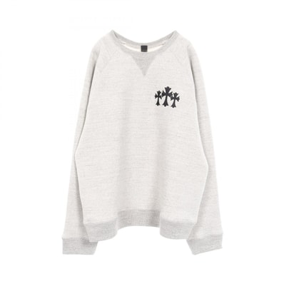 Chrome Hearts Y Not CH Logo Ultra Heavy Fleece 7-11 Crew Neck Sweat "Grey"