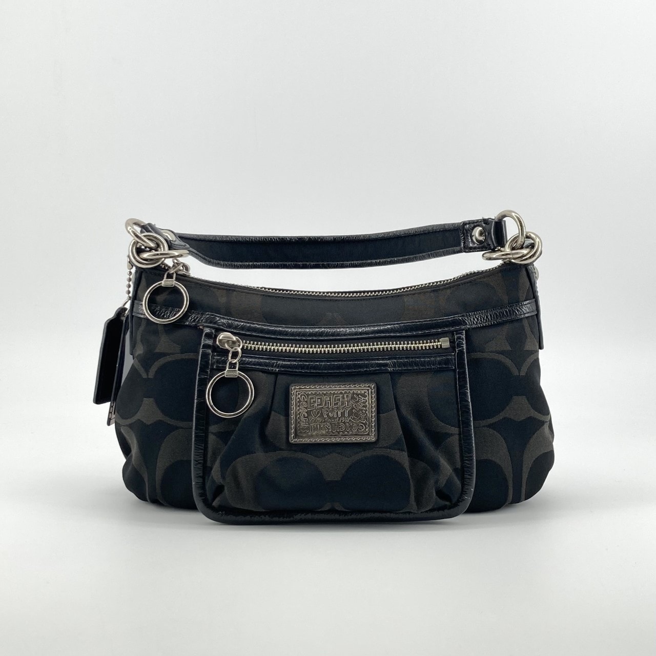 COACH(コーチ) ポピーシグネチャー 2way ワンショルダー キャンバス 14562 ショルダーバッグ ブラック