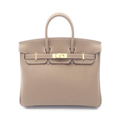 エルメス HERMES バーキン25 エトゥープ ハンドバッグ バッグ トゴ トゴ レディース ベージュ系 【中古】