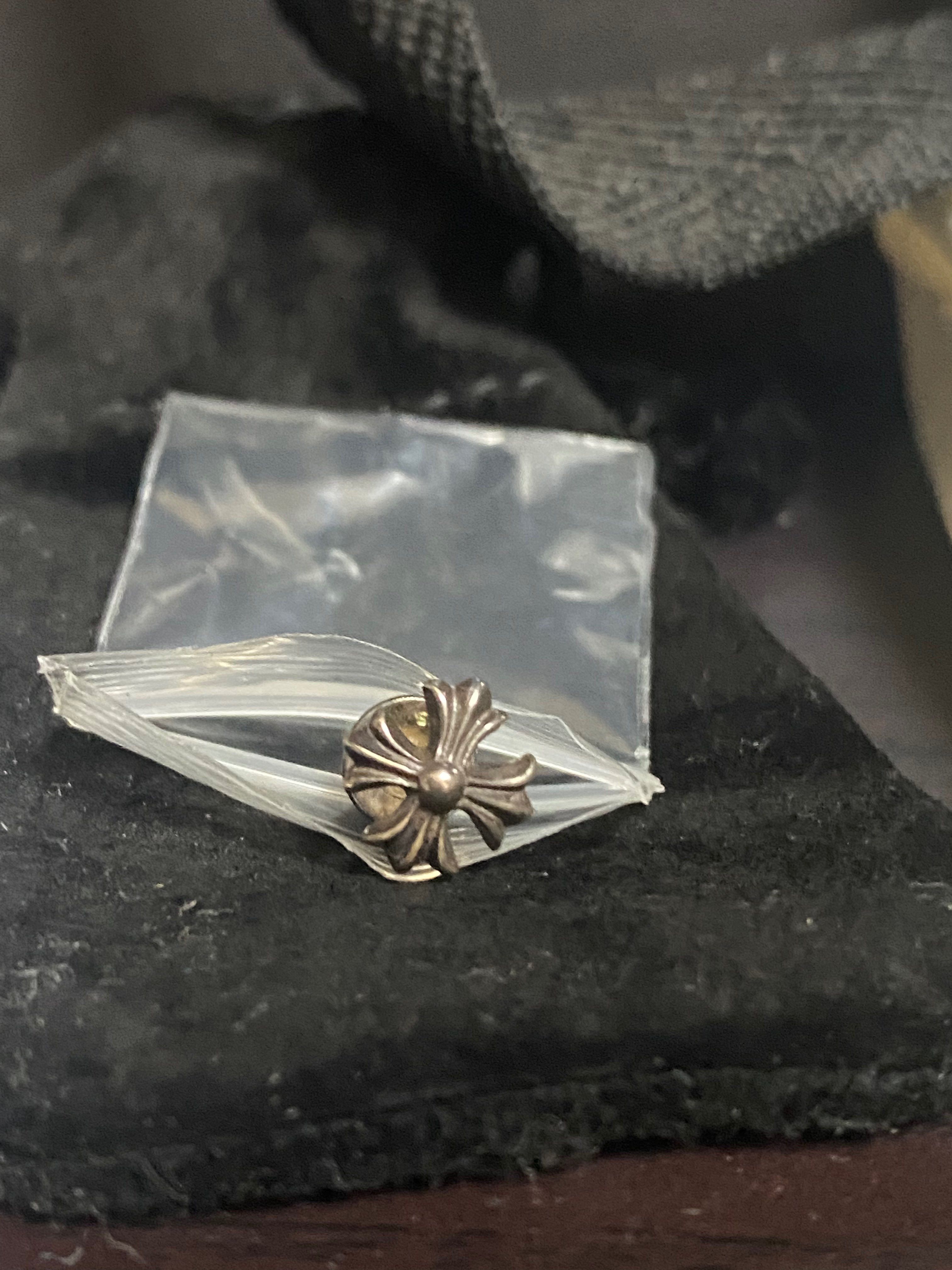 Chrome Hearts CH Plus Stud Earrings "Silver"