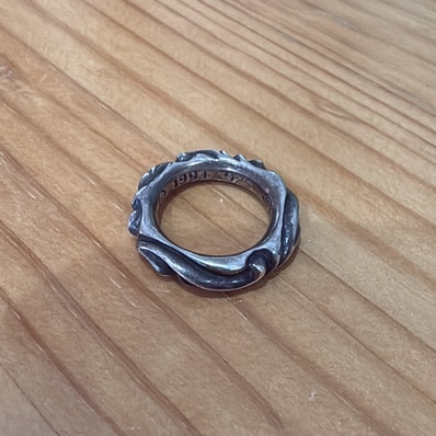 Chrome Hearts Scroll Band Ring "Silver"
