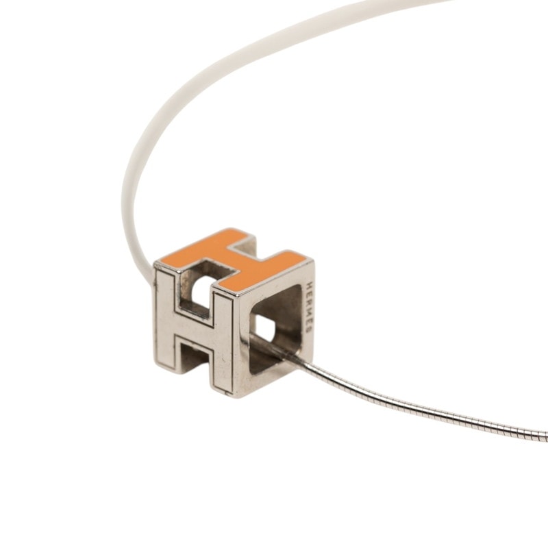 エルメス カージュドアッシュ Hキューブ ネックレス SV925 シルバー レディース HERMES 【中古】