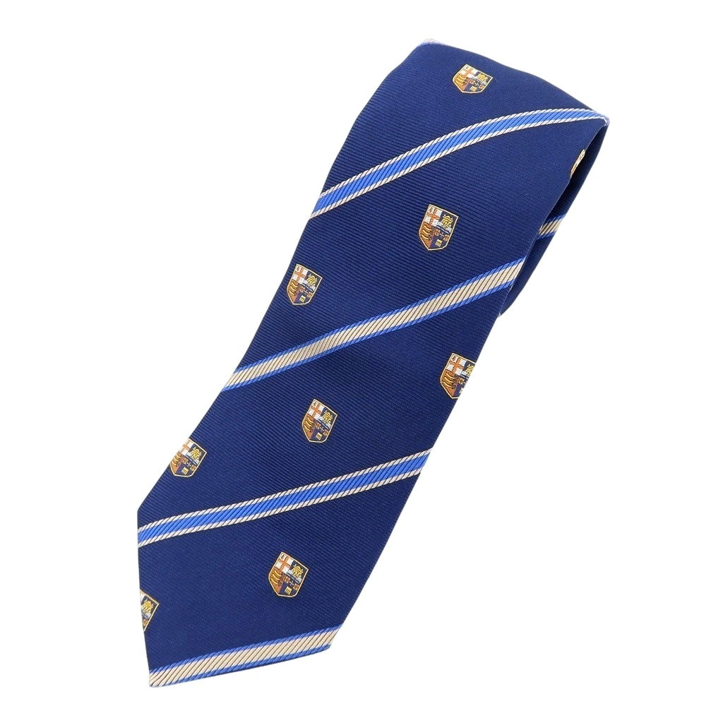 【中古】チャーチ CHURCH'S シルク ロイヤルクレスト ネクタイ ネイビー【メンズ】