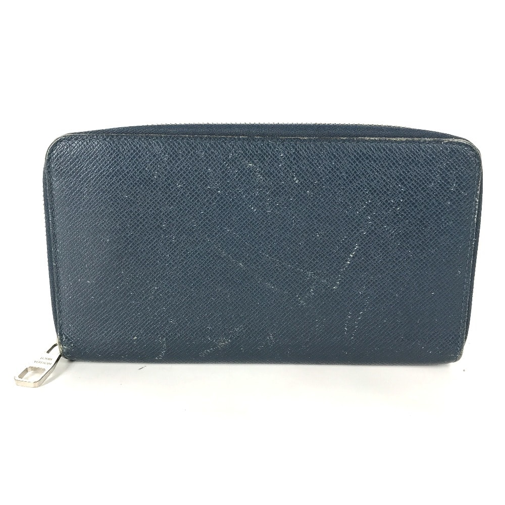ルイヴィトン LOUIS VUITTON ジッピーオーガナイザー M30515 タイガ トラベルケース ラウンドファスナー 財布 ウォレット 長財布 タイガレザー オーシャン ブルー