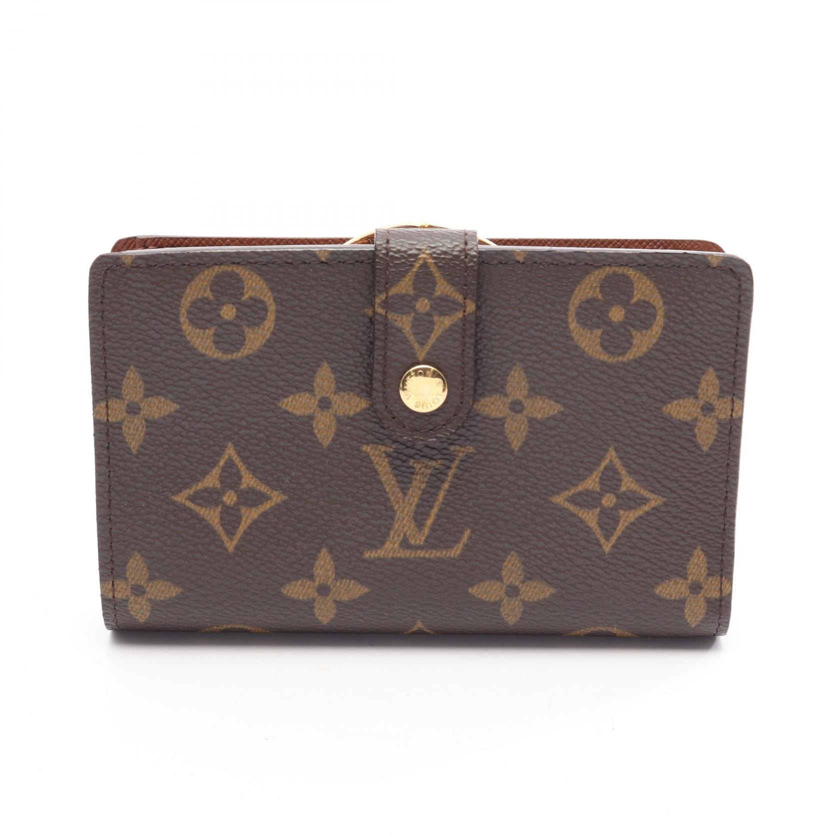 ルイ・ヴィトン LOUIS VUITTON ポルトモネ ビエ ヴィエノワ 二つ折り財布 財布 PVC モノグラム レディース ブラウン系 M61663 【中古】