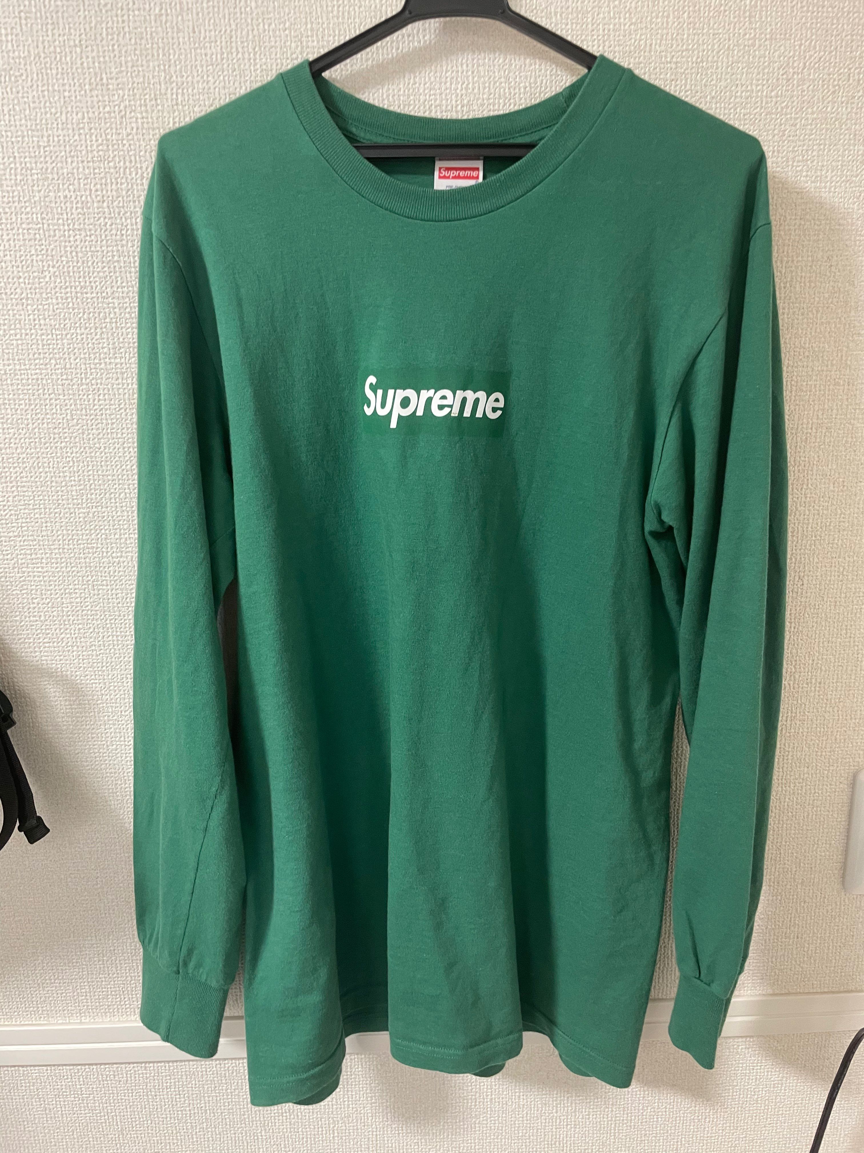 Supreme Box Logo L/S Tee "Green"