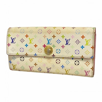 ★SALE【6ce5978-k】ルイヴィトン 長財布 モノグラム・マルチカラー ポルトフォイユサラ M93744 ブロン/リッチ【中古】レディース