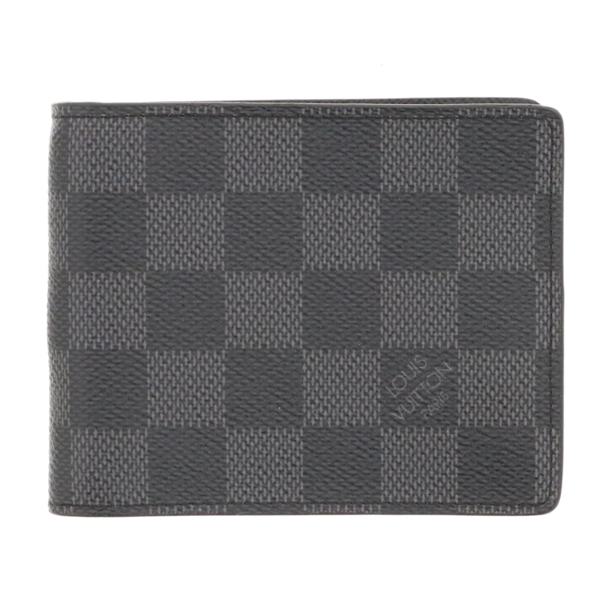 LOUIS VUITTON ルイ・ヴィトン ポルトフォイユ パンス 二つ折り財布 N41623 ダミエグラフィットキャンバス ブラック  メンズ【中古】