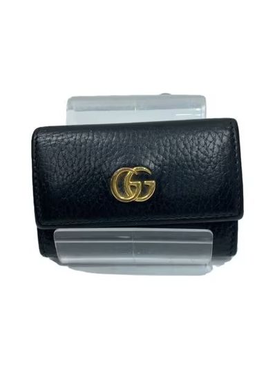 GUCCI GG Marmont Leather Key Case "Black"