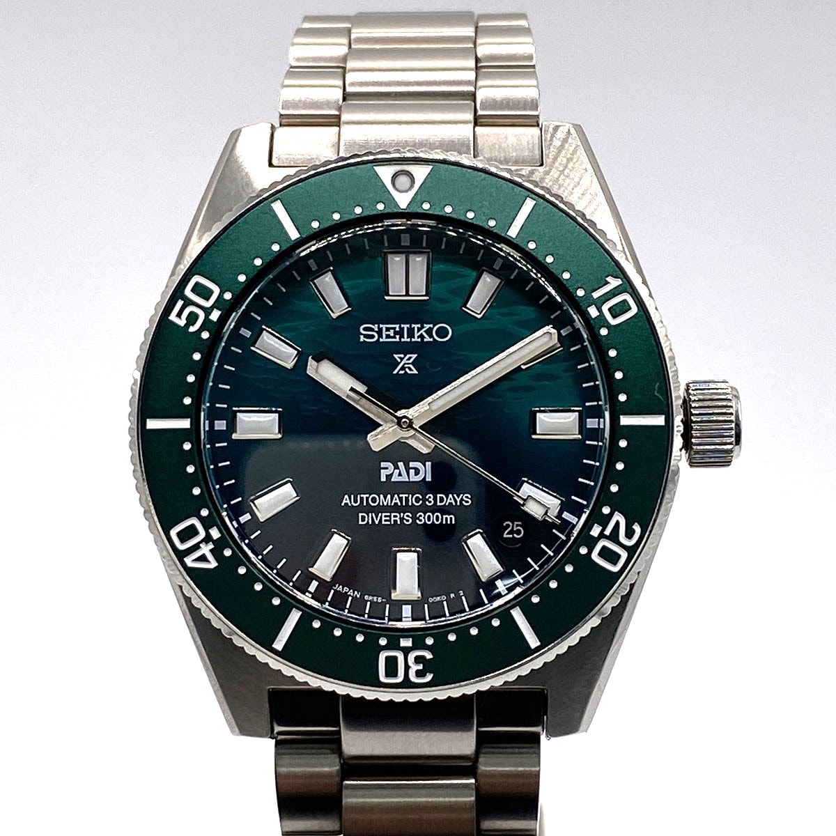 SEIKO セイコー プロペックス ダイバー スキューバ 腕時計 6R55-00N0 ステンレススチール シルバー グリーン  メンズ【中古】