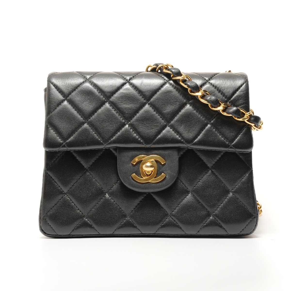 シャネル CHANEL 5番台 1997-1999 ラムスキン ミニマトラッセ ショルダーバッグ【中古】