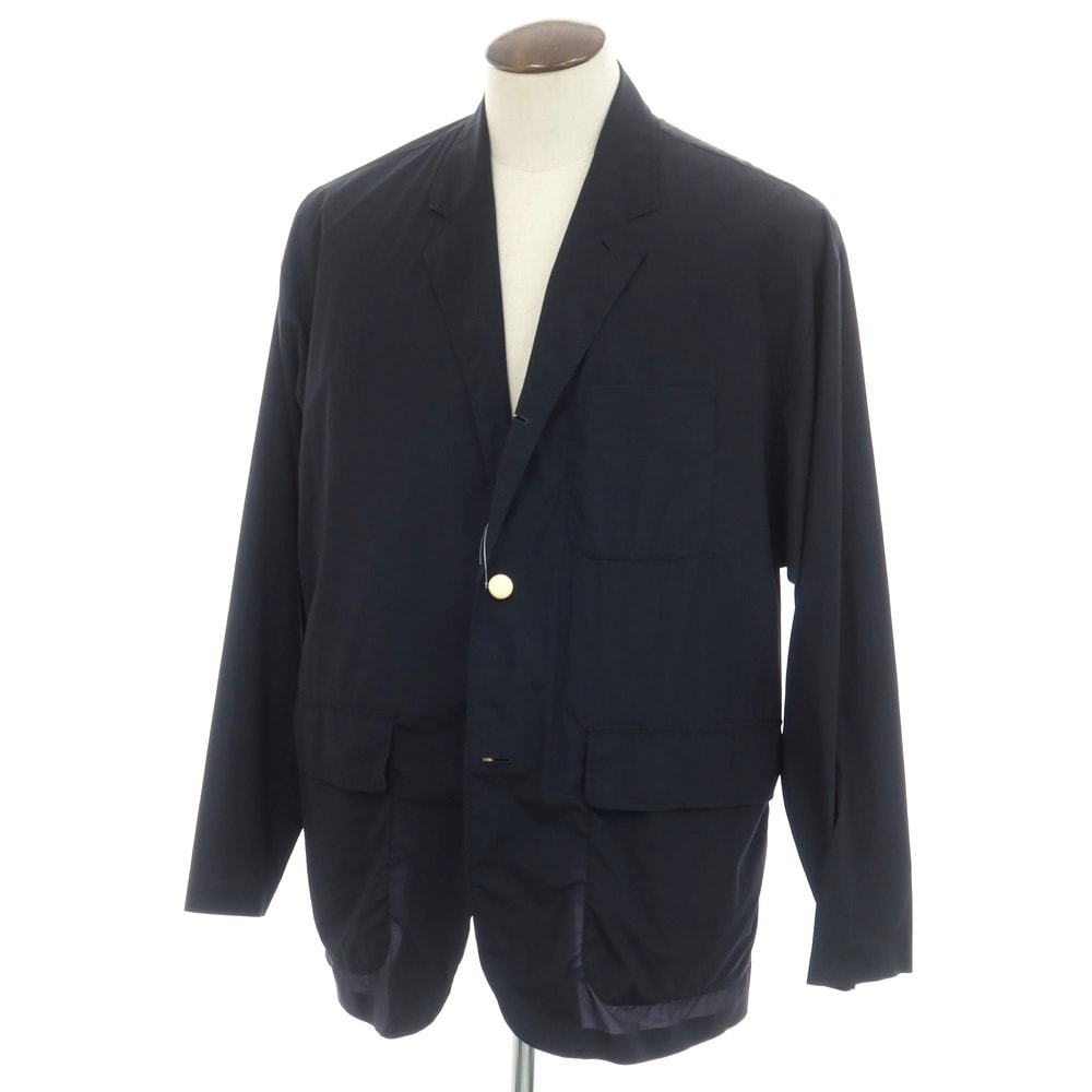 【中古】ビームス BEAMS 2024年春夏 ナイロンポリエステル 3B カジュアルジャケット ダークネイビー【サイズL】【メンズ】