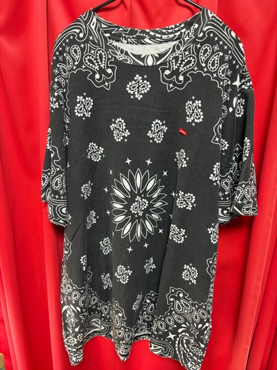Supreme Small Box Tee "Bandana Black"(21SS)
