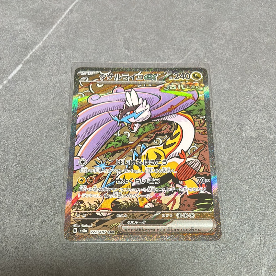タケルライコex SAR [SV8a 222/187](ハイクラスパック「テラスタルフェスex」)