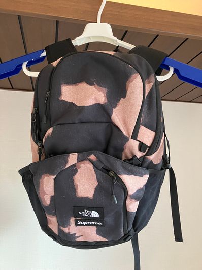 Supreme x The North Face Bleached Denim Print Pocono Backpack "Black"