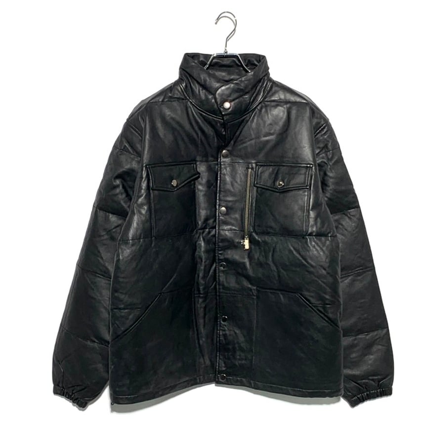 05 STUSSY Leather puff JKT