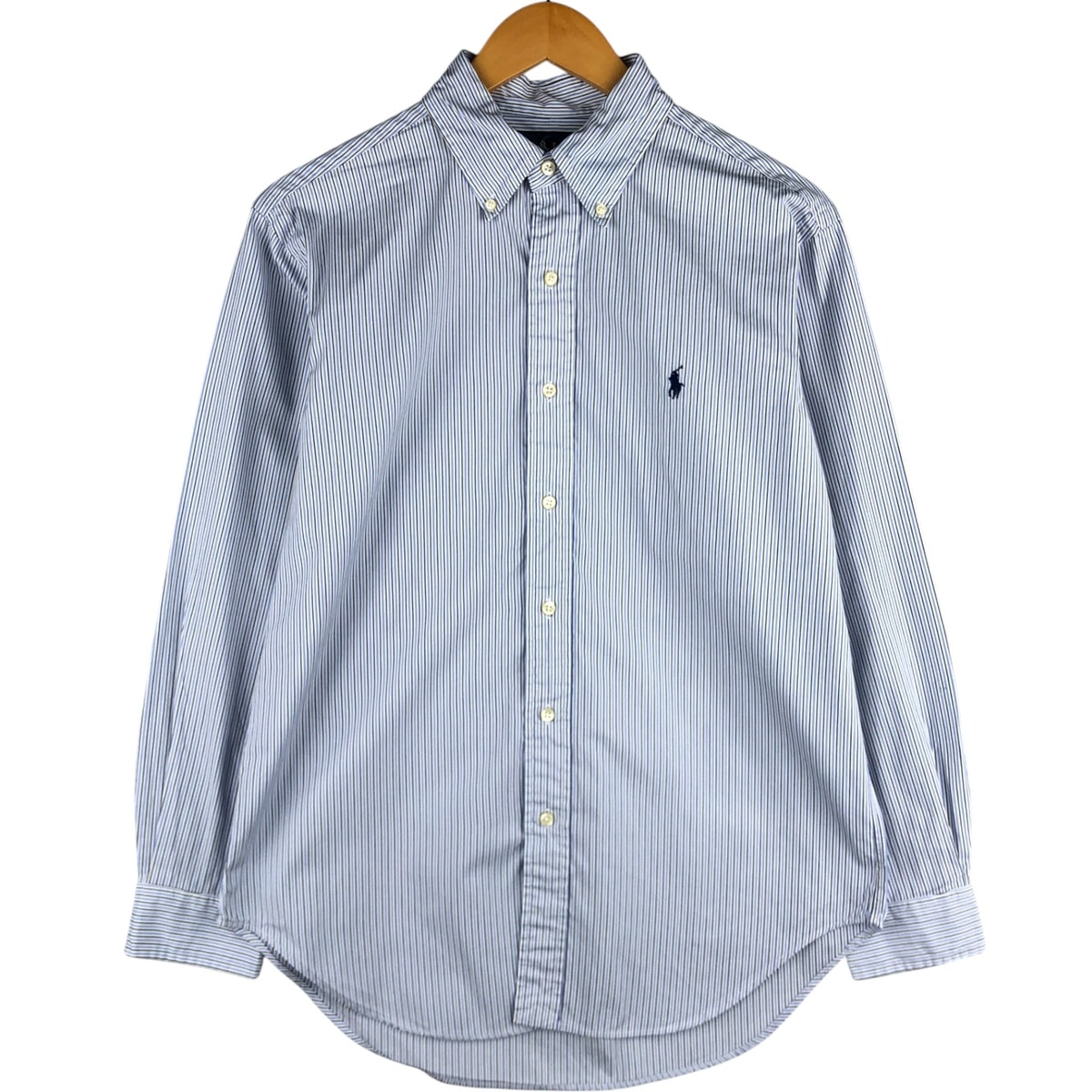 古着 ラルフローレン Ralph Lauren CLASSIC FIT クラシックフィット マルチストライプ 長袖 ボタンダウンストライプシャツ メンズM相当/eaa593703