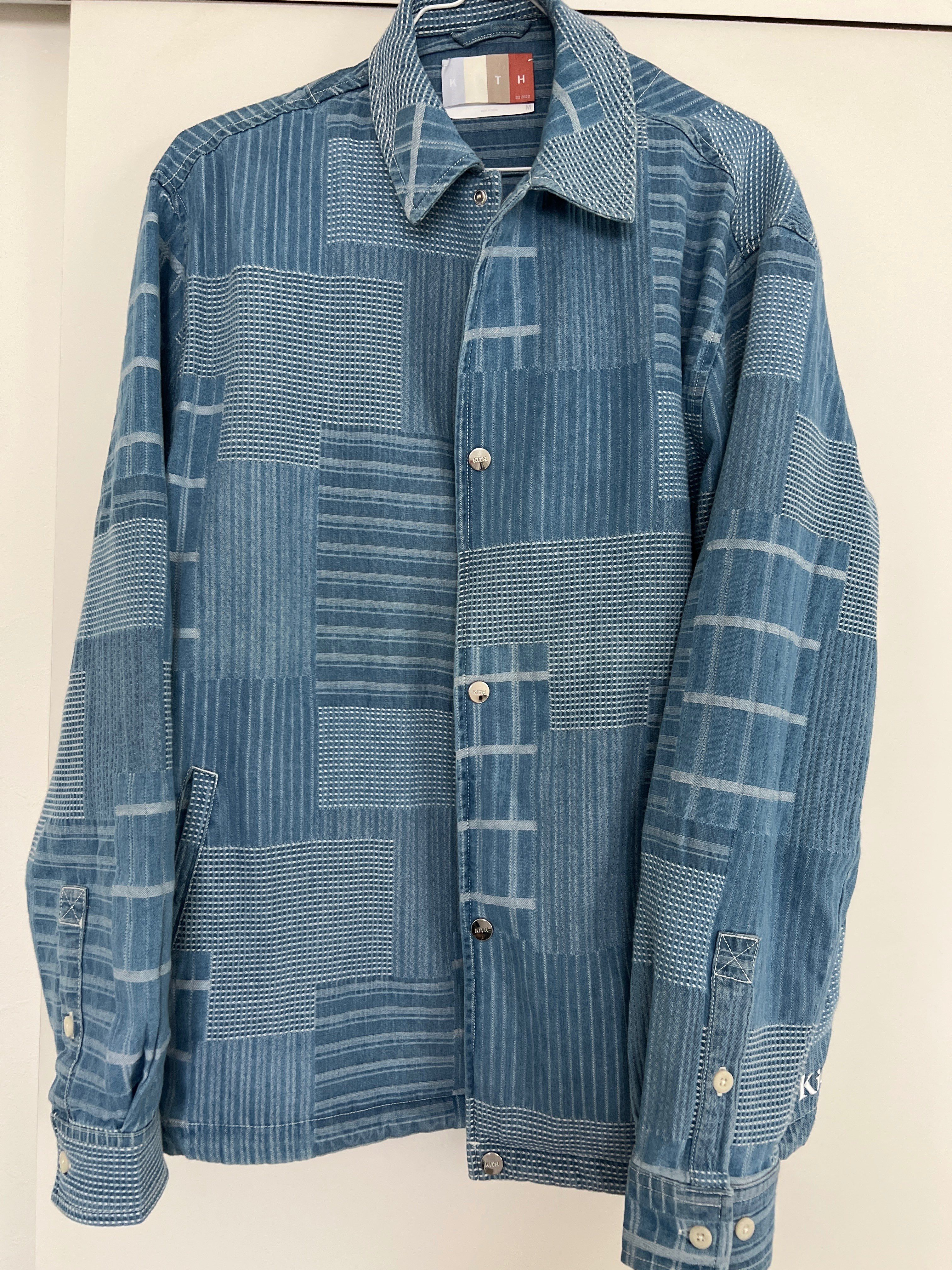 Kith Japanese Indigo Jacquard Coaches Jacket "Indigo"