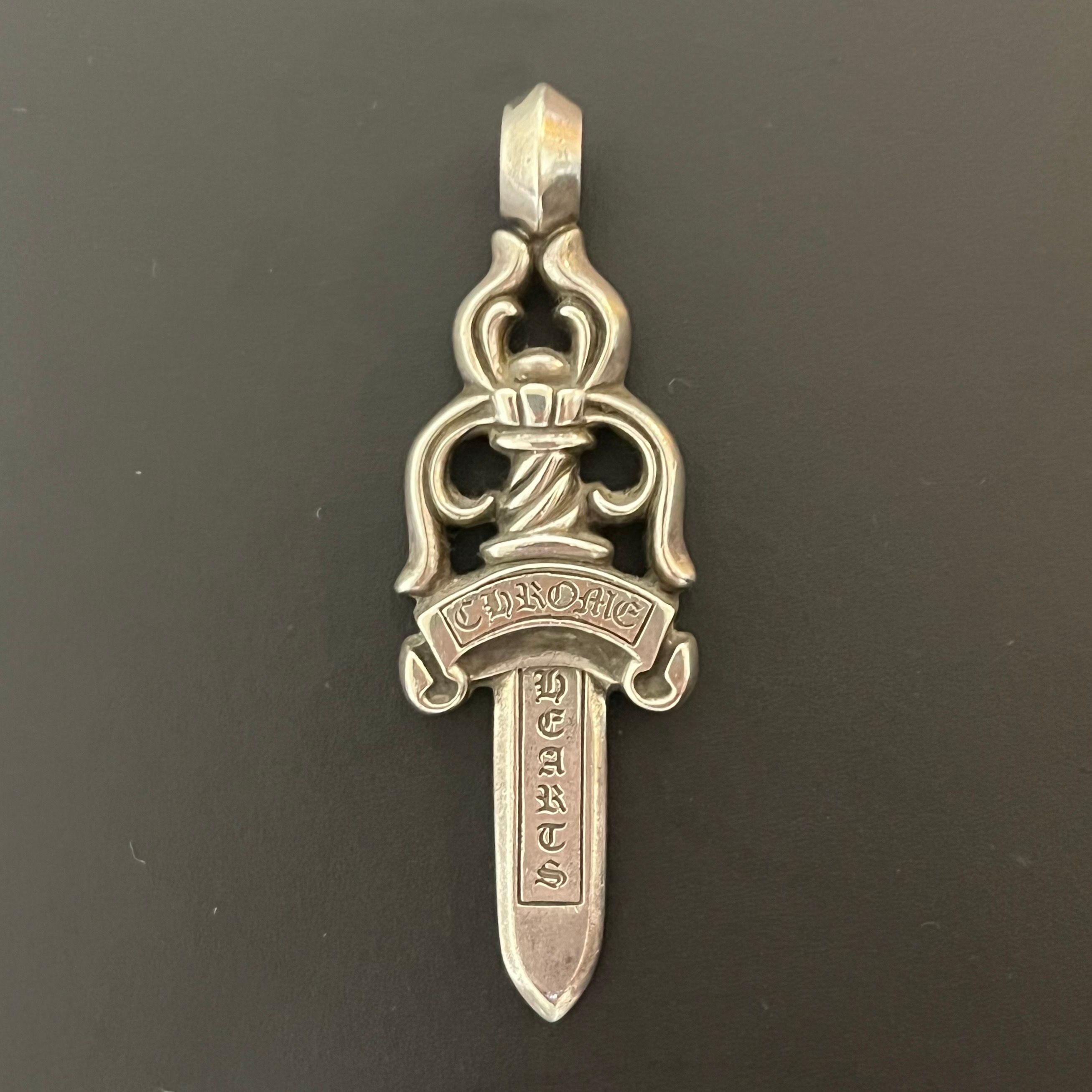 Chrome Hearts Large Dagger Pendant "Silver"