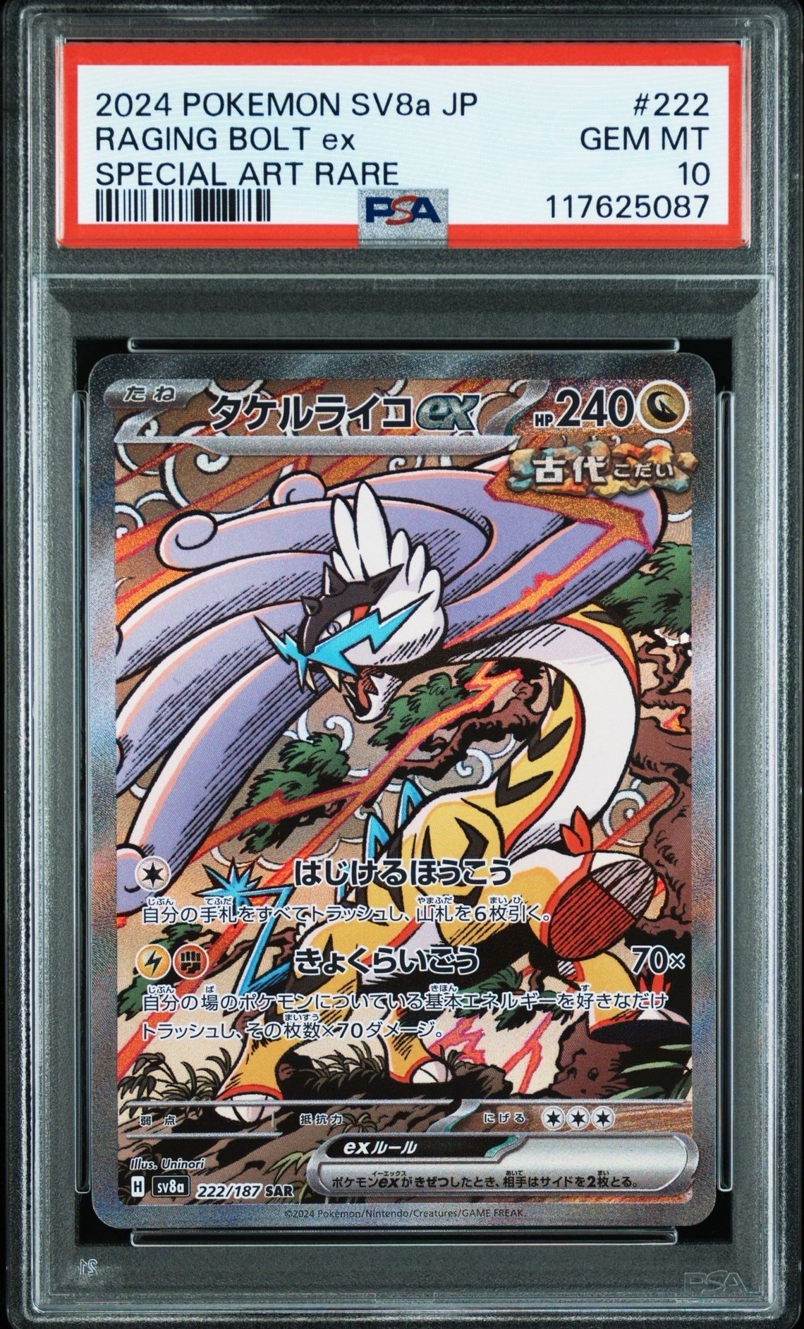 タケルライコex SAR [SV8a 222/187](ハイクラスパック「テラスタルフェスex」)