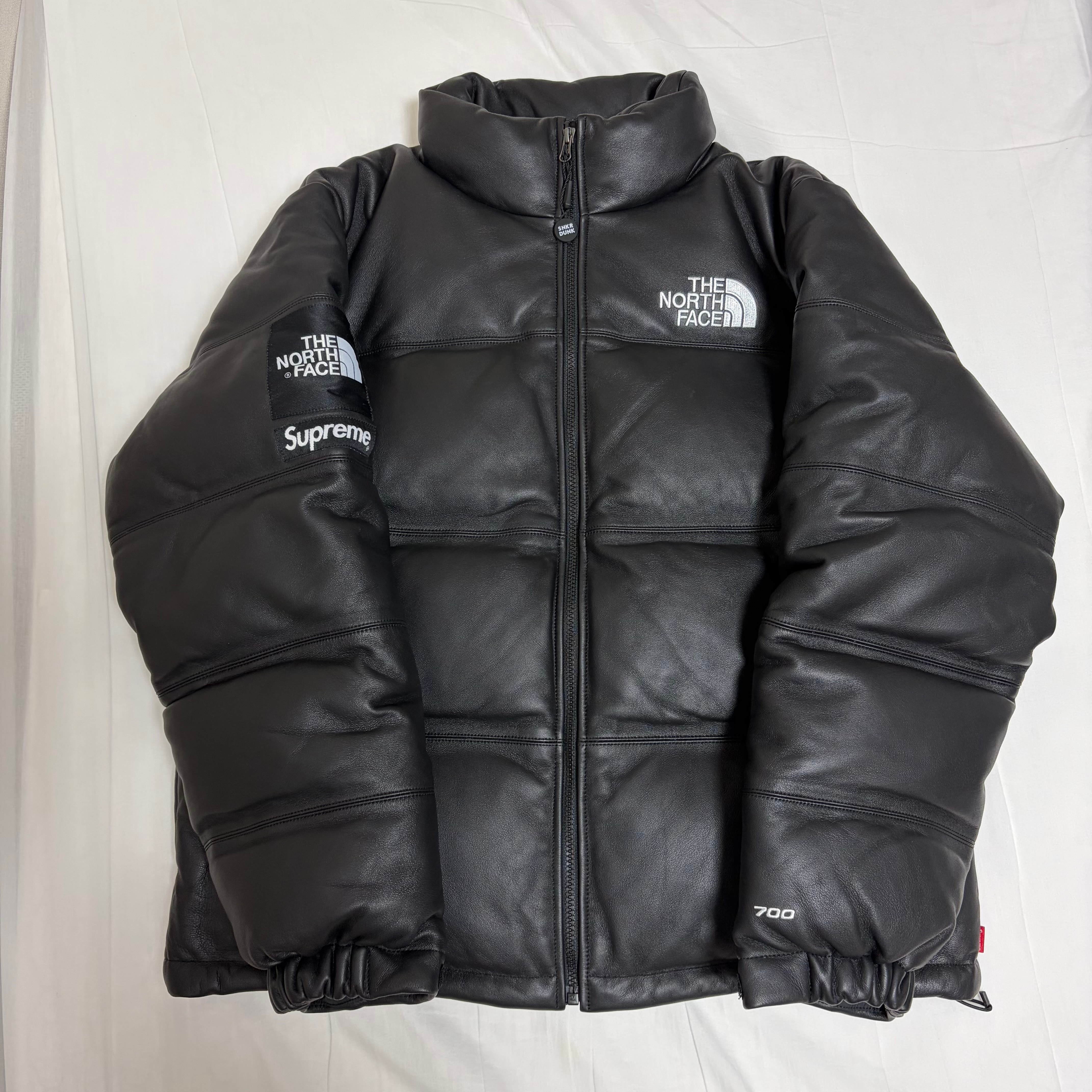 Supreme x The North Face Leather Nuptse Jacket "Black"
