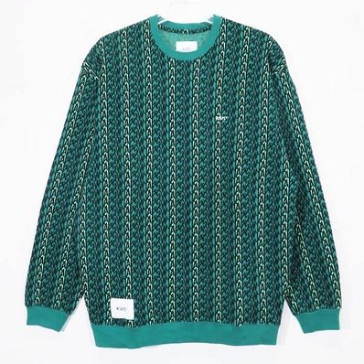 Wtaps BDY / LS / Cotton. Textile. Sign "Green"