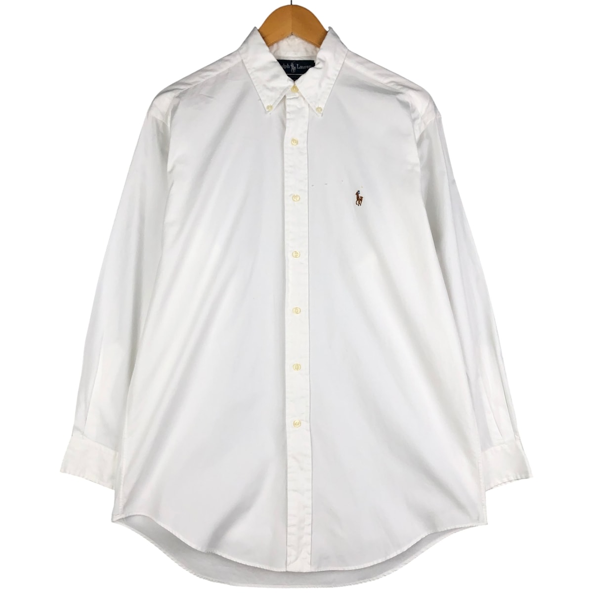 古着 ラルフローレン Ralph Lauren YARMOUTH 長袖 ボタンダウンシャツ メンズM相当/eaa591703