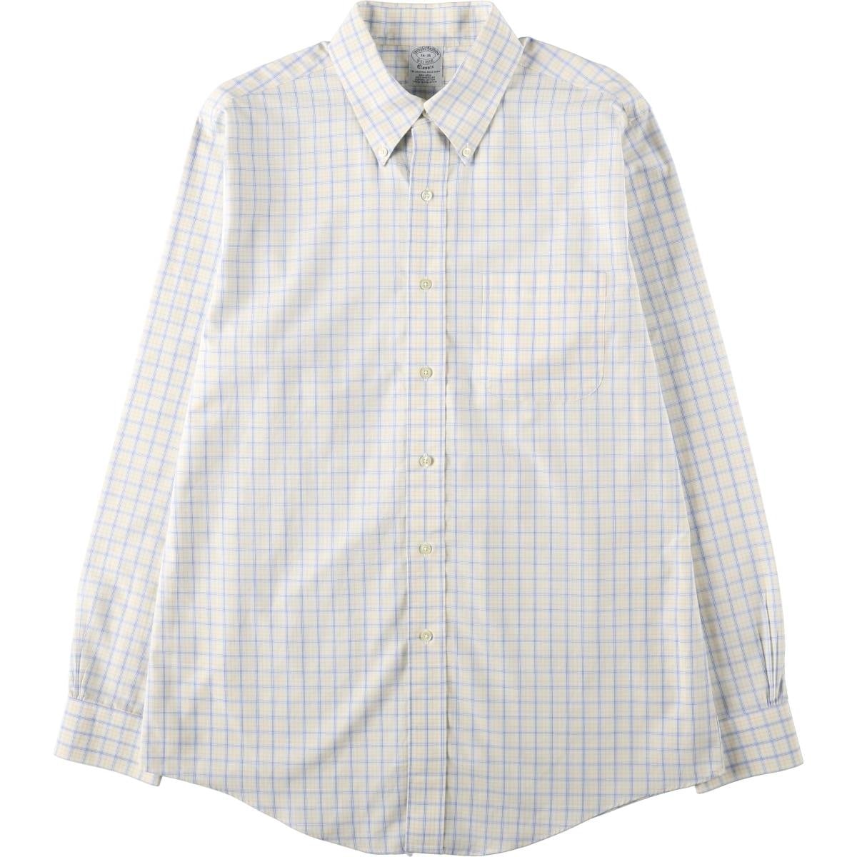 古着 ブルックスブラザーズ Brooks Brothers Est.1818 Classic 長袖 ボタンダウンチェックシャツ メンズL相当/eaa659927