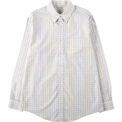 古着 ブルックスブラザーズ Brooks Brothers Est.1818 Classic 長袖 ボタンダウンチェックシャツ メンズL相当/eaa659927