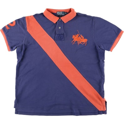 古着 ラルフローレン Ralph Lauren POLO by Ralph Lauren CUSTOM FIT ダブルポニー 半袖 ポロシャツ メンズXL相当/eaa554665