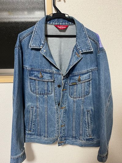 Supreme New York Painted Trucker Jacket "Blue"