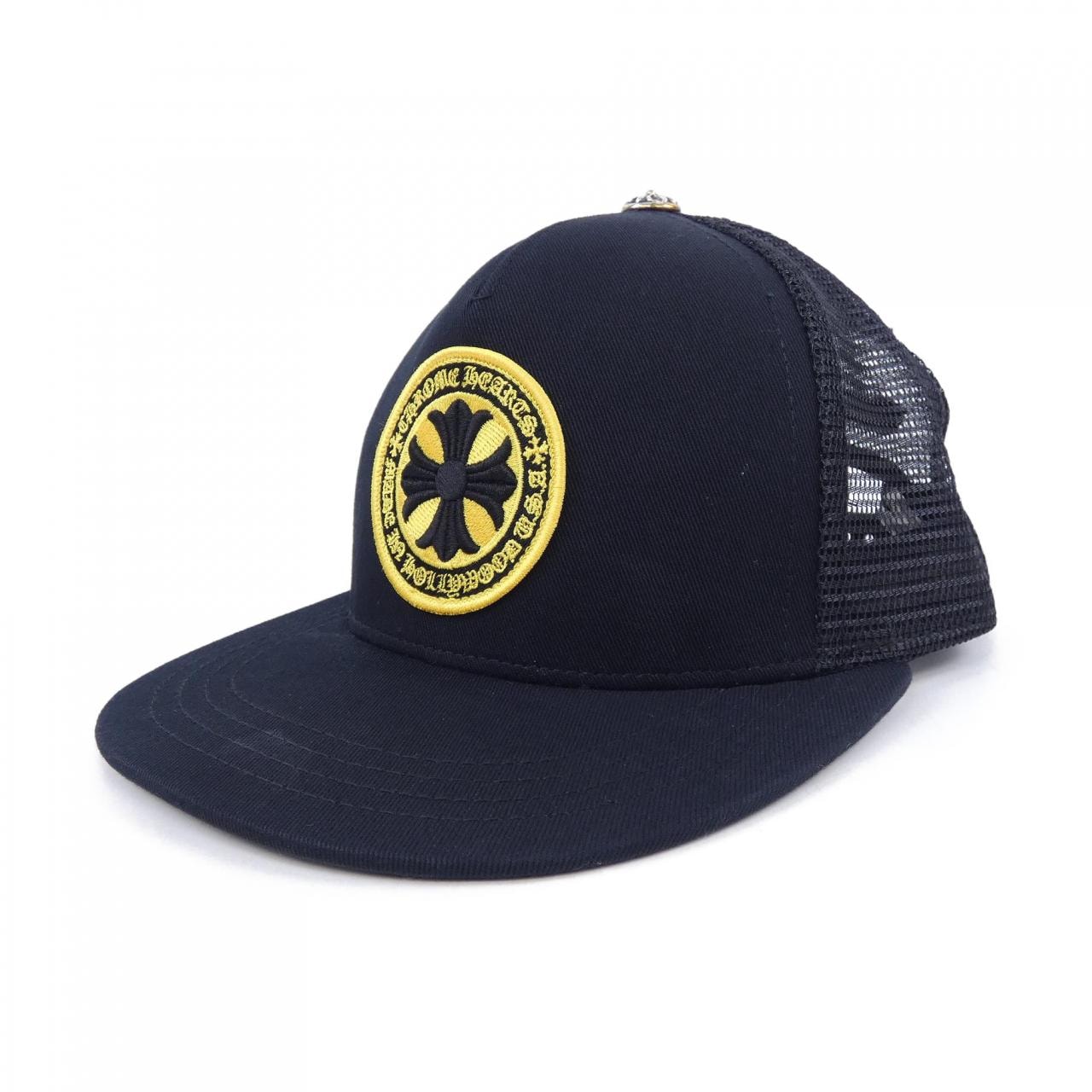 Chrome Hearts CH Plus Patch Trucker Cap "Black/Yellow"