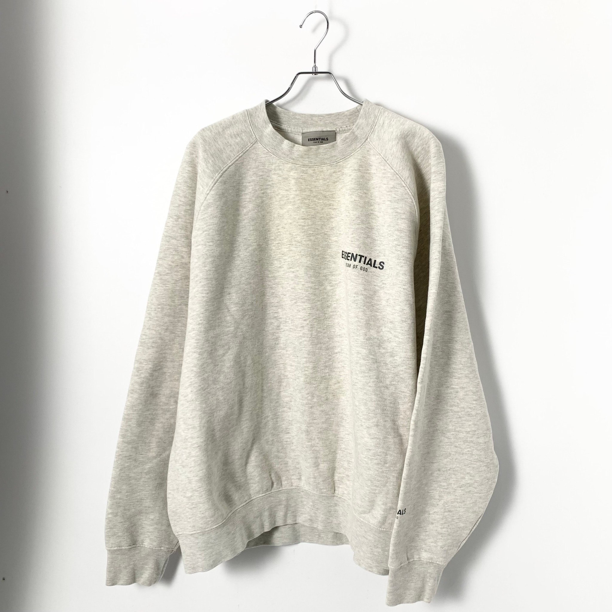 FEAR OF GOD ESSENTIALS PULLOVER CREWNECK "Light Heather Oatmeal"