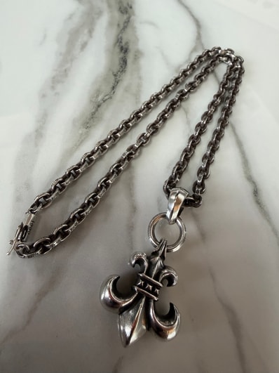Chrome Hearts Paper Chain Necklace "Silver"