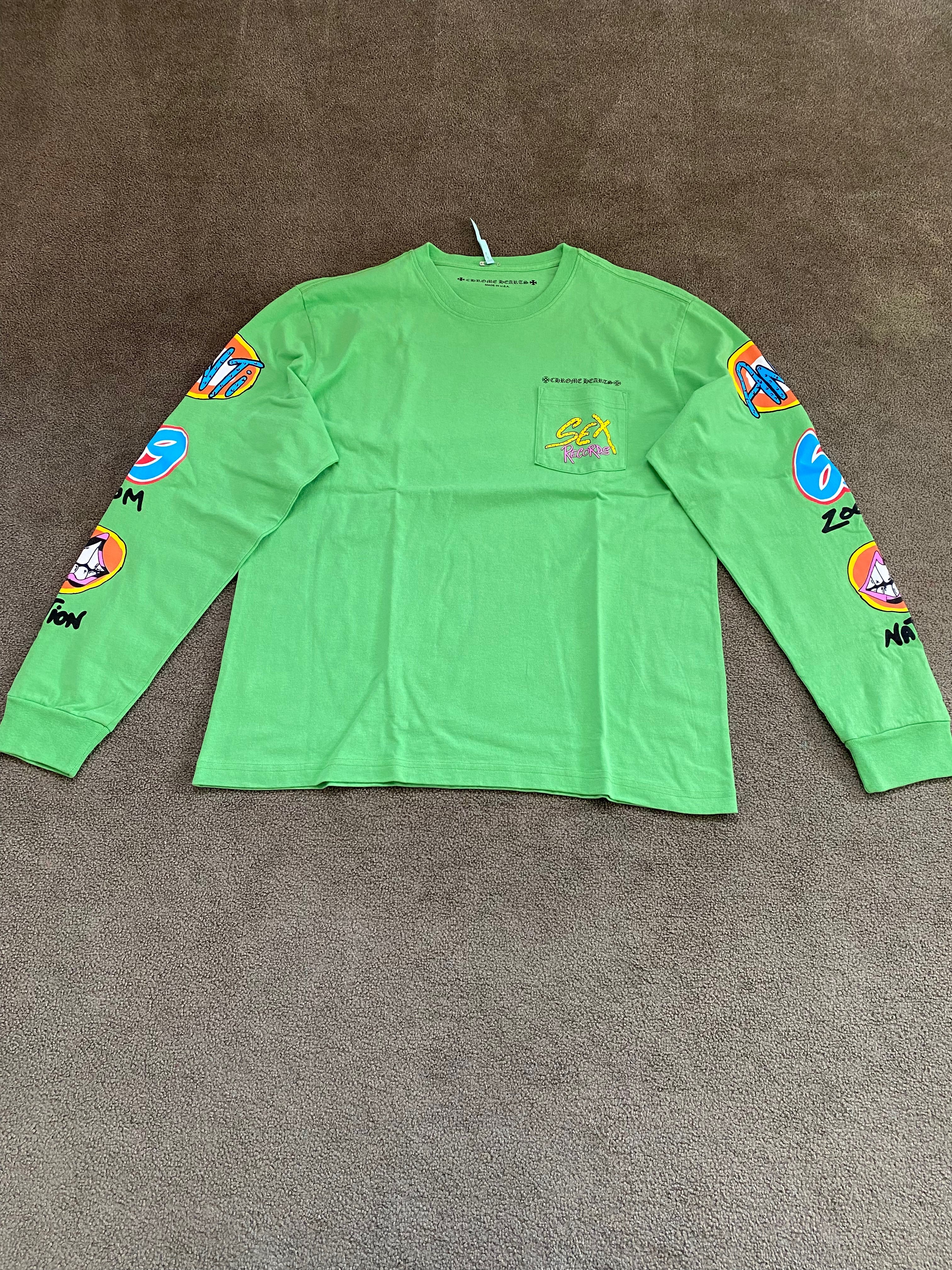 Chrome Hearts Matty Boy Sex Records L/S T-Shirt "Citrus"