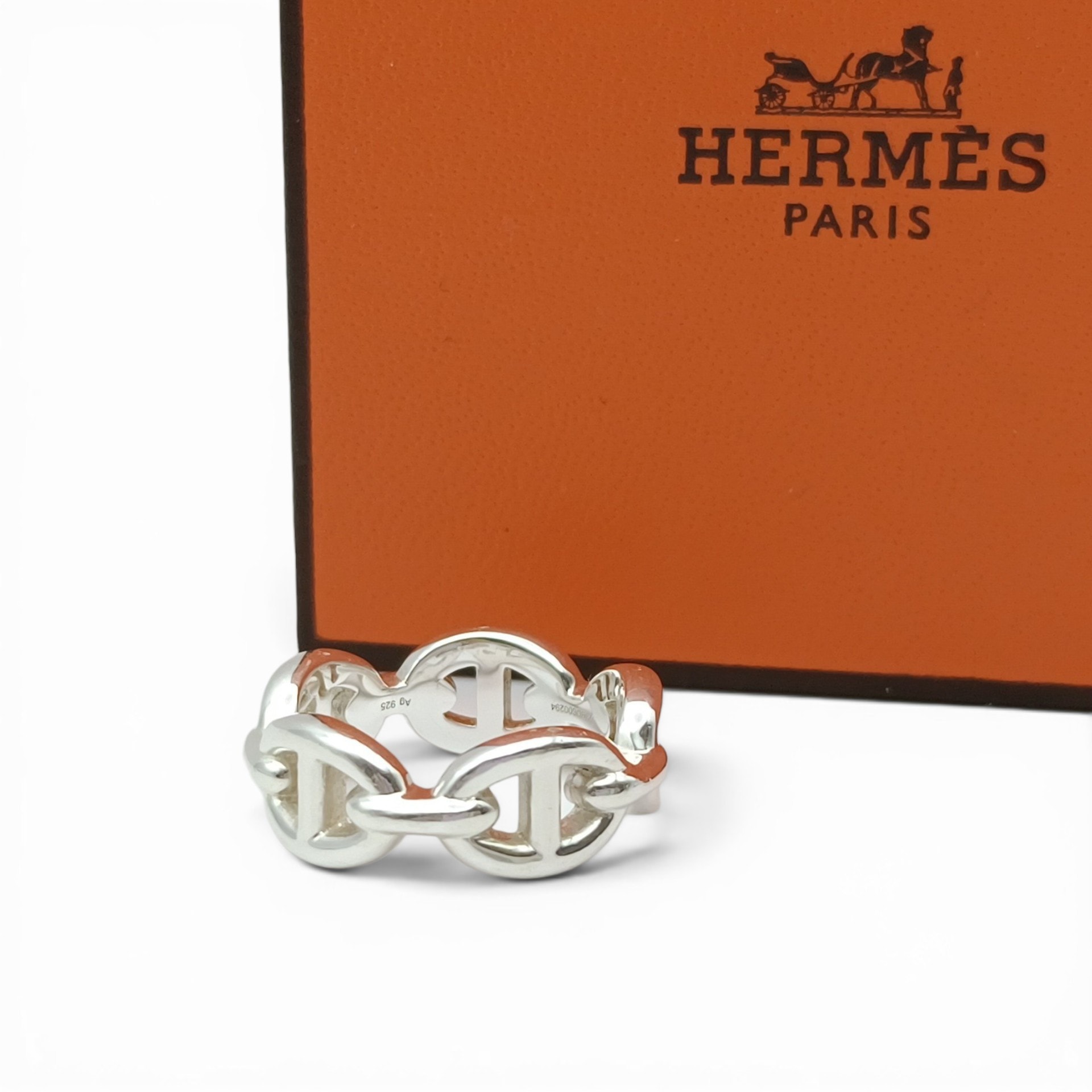 A (未使用に近い)】HERMES エルメス ルガテ シェーヌダンクル スカーフ