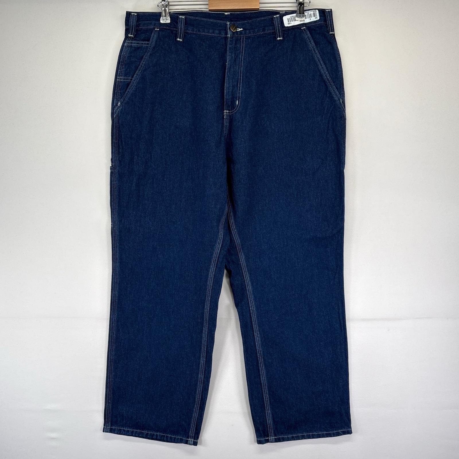 古着 カーハート Carhartt デニム パンツ ペインターパンツ ワーク 大きいサイズ w38 L28  ブルー系 メンズ