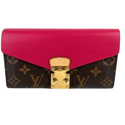 ルイヴィトン LOUIS VUITTON ポルトフォイユ パラス M62399 モノグラム ロングウォレット フラップ 2つ折り 長財布 モノグラムキャンバス フリージア ブラウン