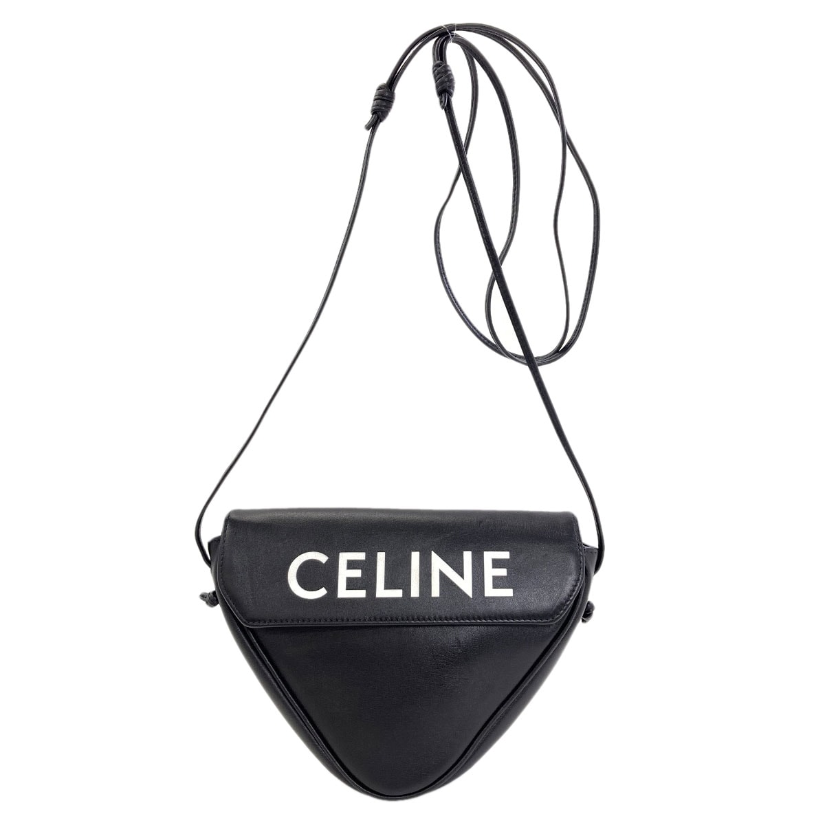 CELINE セリーヌ トライアングル ショルダーバッグ カーフ レディース [中古]