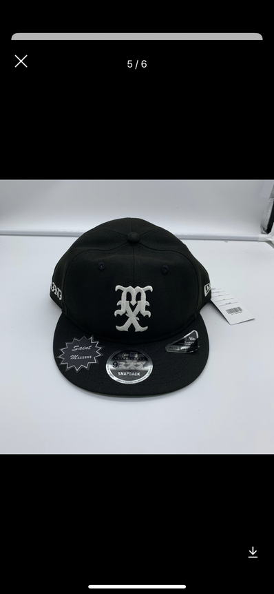 NEW ERA x SAINT Mxxxxxx Retro Crown 9Fifty "Black"