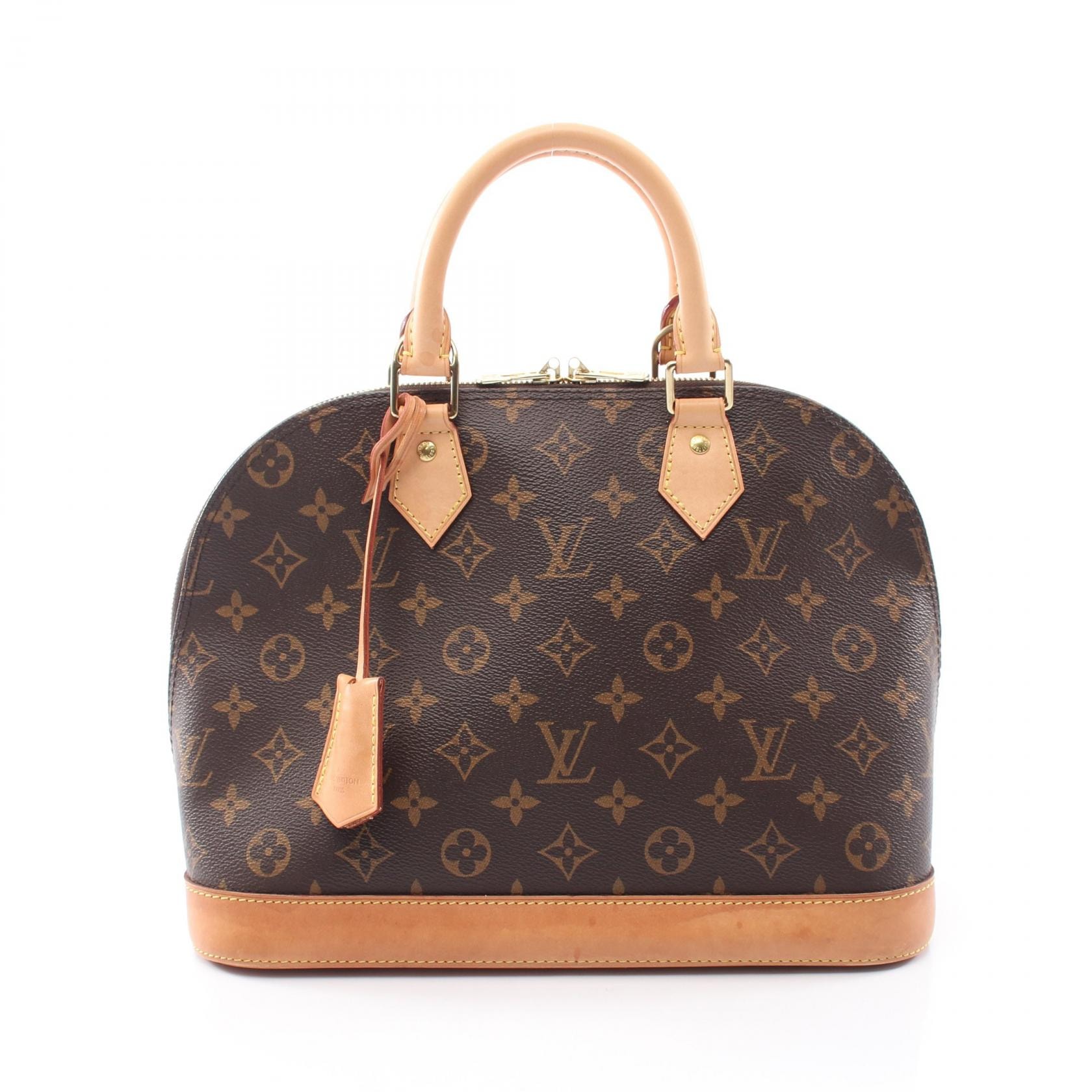 ルイ・ヴィトン LOUIS VUITTON アルマ ハンドバッグ バッグ PVCコーティングキャンバス レザー モノグラム レディース ブラウン系 M53151 【中古】
