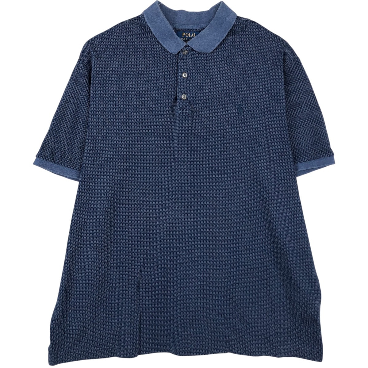 古着 ラルフローレン Ralph Lauren POLO RALPH LAUREN CUSTOM FIT 総柄 半袖 ポロシャツ メンズXL相当/eaa623797