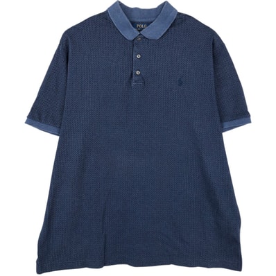 古着 ラルフローレン Ralph Lauren POLO RALPH LAUREN CUSTOM FIT 総柄 半袖 ポロシャツ メンズXL相当/eaa623797