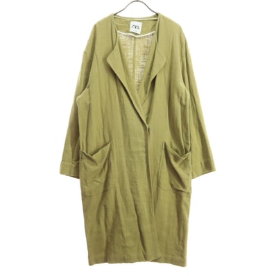 ZARA ザラ 長袖 薄手 ロングコート XS ベージュ系