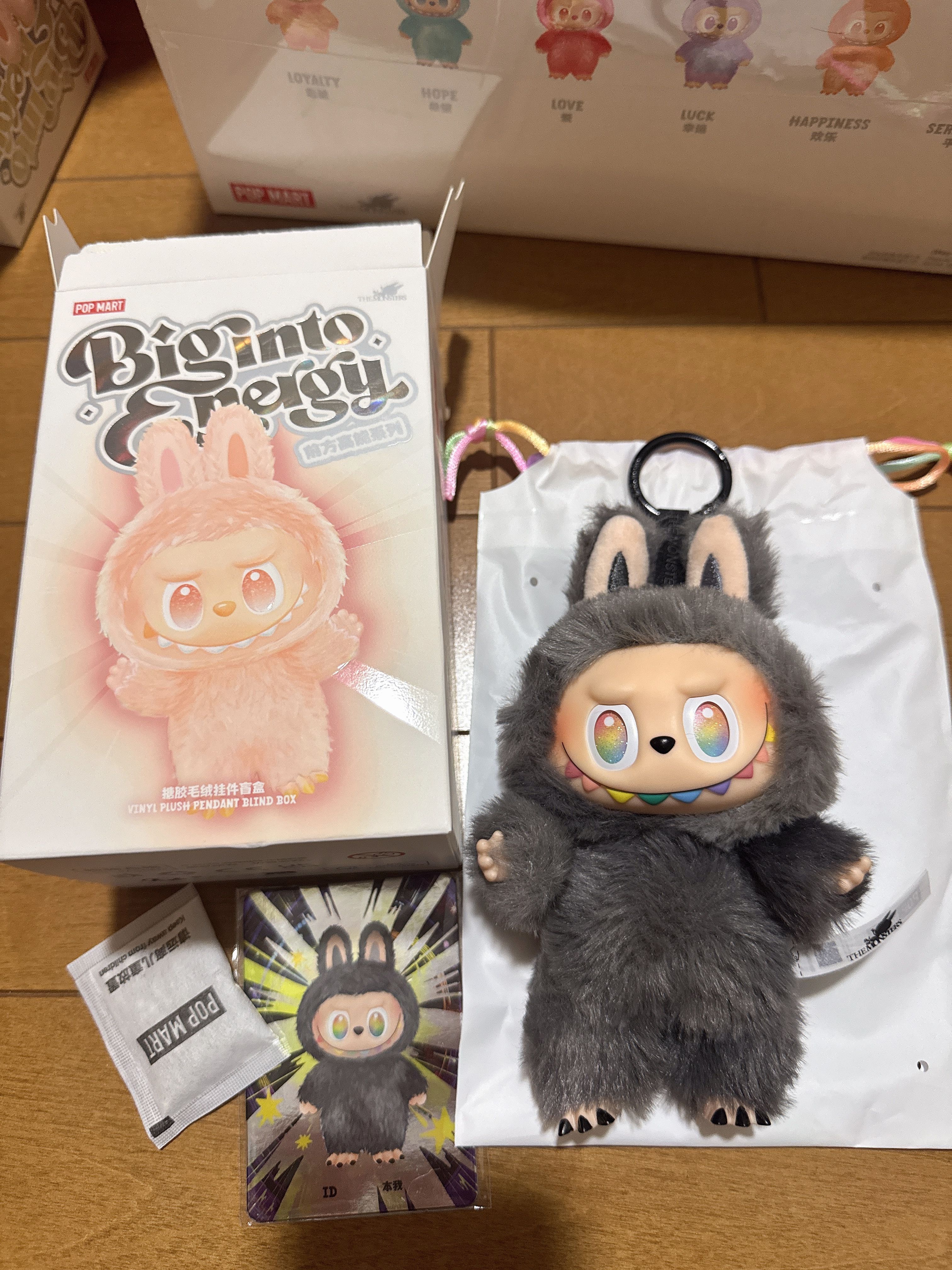 POP MART THE MONSTERS (LABUBU) Big into Energy Series Plush Pendant ID (Secret)
